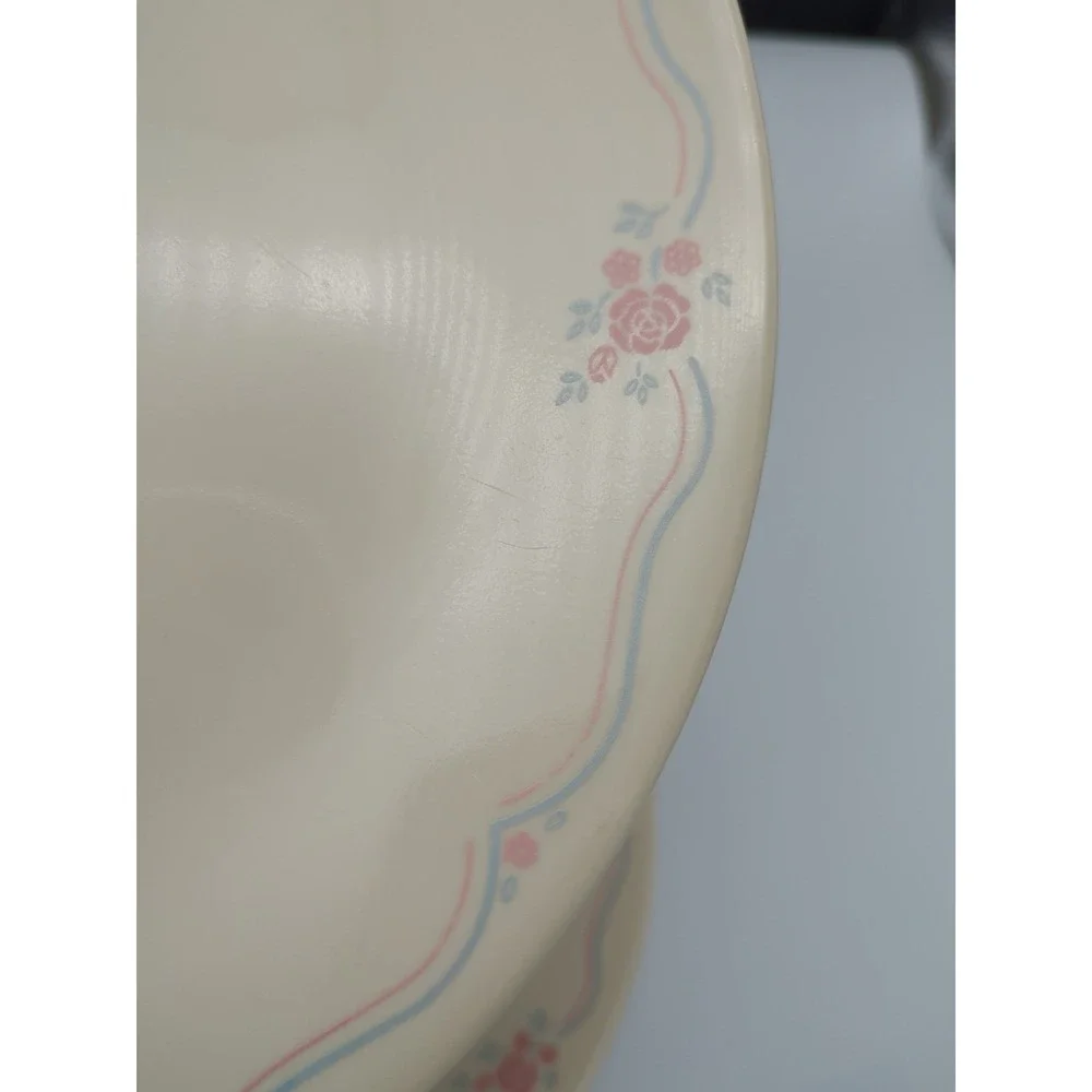 Vintage‎ Corelle English Dinner Plates Pink Roses 10.5